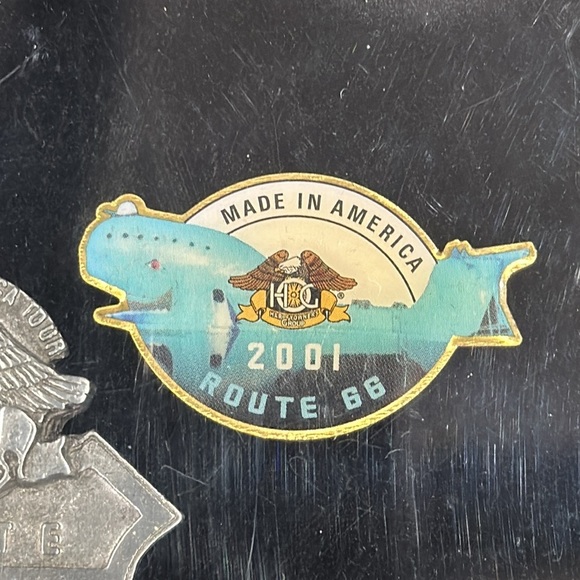 Harley-Davidson Vintage HOG Collectable Route 66 Complete Pin Set with Plaque - Picture 4 of 8